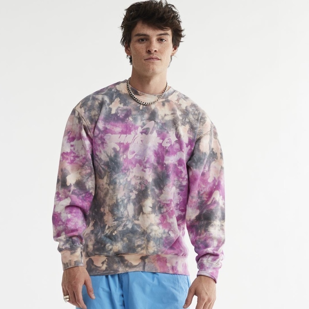 Urban Outfitters Sweatshirt Tie Dye Cosmo Crew Neck Large NWT Market